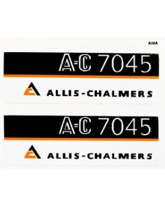 Decal 1/16 Allis Chalmers 7045 Model Numbers (maroon belly)