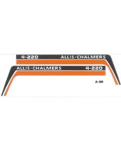 Decal 1/16 Allis Chalmers 4-220 4WD Hood Panels