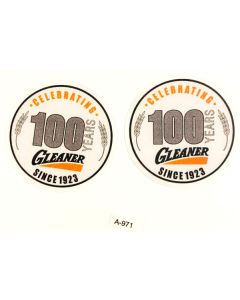 Decal Allis Chalmers Gleaner 100th Anniversary Logo 1.5"
