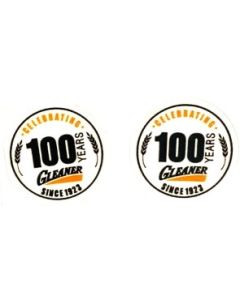 Decal Allis Chalmers Gleaner 100th Anniversary Logo 1/4"