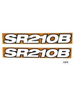 Decal 1/16 Case SR210B Model Numbers