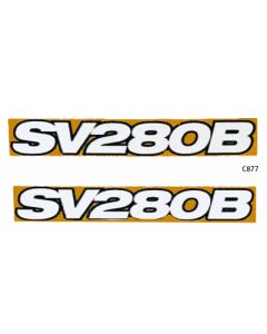 Decal 1/16 Case SV280B Model Numbers