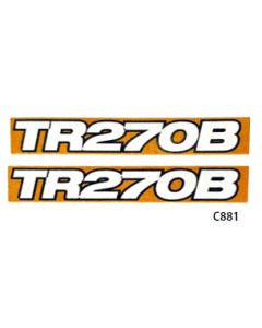 Decal 1/16 Case TR270B Model Numbers