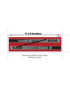 Decal 1/16 Case IH 9330 Side panels
