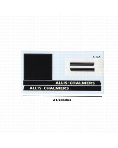 Decal 1/16 Allis Chalmers 190 Hot Rod without cream outline Set