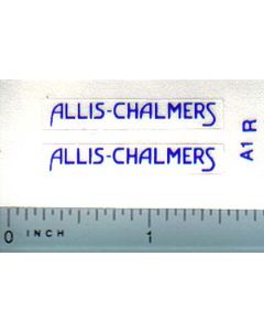 Decal 1/16 Allis Chalmers for WC (Blue with White border)
