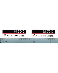 Decal 1/16 Allis Chalmers 7040 Model Numbers (maroon belly)