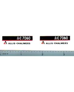Decal 1/16 Allis Chalmers 7060 Model Numbers (maroon belly)