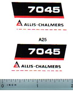Decal 1/16 Allis Chalmers 7045 Model Numbers (black belly)