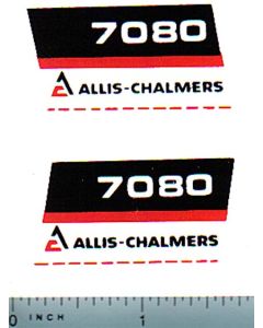 Decal 1/16 Allis Chalmers 7080 Numbers (black belly)