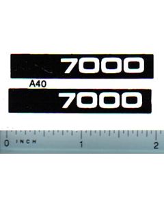 Decal 1/16 Allis Chalmers 7580 Model Numbers (white on black)
