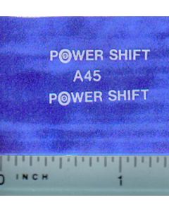 Decal 1/16 Allis Chalmers Power Shift (white on clear)