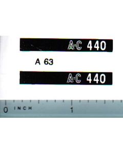 Decal 1/16 Allis Chalmers 440 Model Numbers