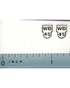 Decal 1/16 Allis Chalmers WD-45 Model numbers
