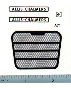 Decal 1/16 Allis Chalmers D-17 Series I Set (Black Grille)
