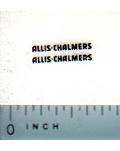 Decal 1/64 Allis Chalmers for WD-45 black on clear