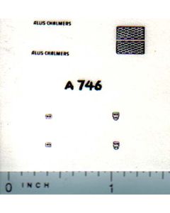 Decal 1/64 Allis Chalmers WD or WD-45 Set (Black)