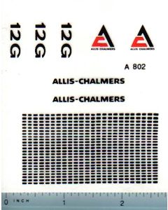 Decal 1/16 Allis Chalmers Crawler 12G Set