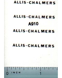 Decal Allis Chalmers Logo (black on clear)