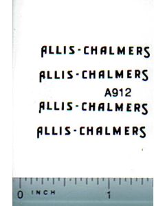 Decal Allis Chalmers Logo (black on clear)