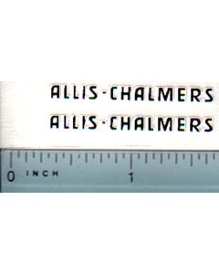 Decal Allis Chalmers Logo (black w/white outline)
