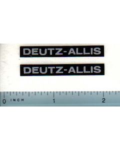 Decal Deutz Allis Logo (silver on black)