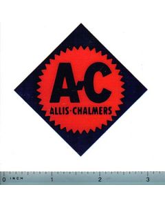 Decal Allis Chalmers Logo Diamon 2.75" (orange w/blue letters)