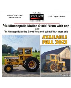 1/16 Minneapolis Moline G-1000 Vista 2WD & MFD with cab Case of 4