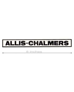 Decal Allis Chalmers late version for pedal trailer