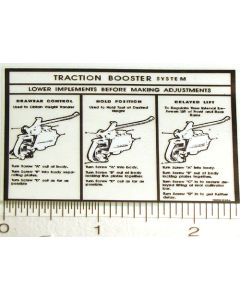 Decal Allis Chalmers CA Traction Booster for Pedal