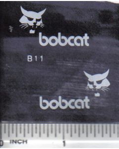 Decal Bobcat Logo 1 1/4" (white)