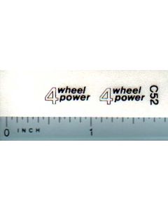 Decal 1/16 Case IH 4 Wheel Power