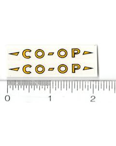 Decal 1/16 CO-OP Logo (Yellow)