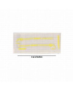 Decal 1/16 Cockshutt 20 Deluxe side panels Yellow