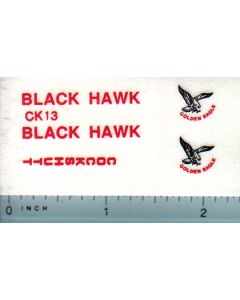 Decal 1/16 Black Hawk Golden Eagle Set