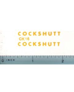 Decal 16 Cockshutt 540 (yellow)