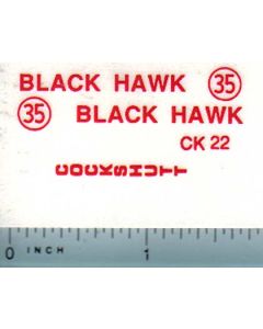 Decal 1/16 Cockshutt Black Hawk 35