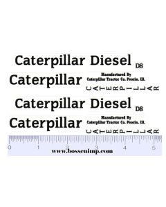 Decal 1/12 Caterpillar Diesel D8