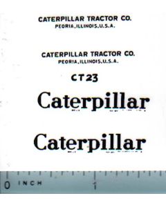 Decal Caterpillar Logo (black on clear)