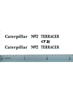 Decal 1/16 Caterpillar No. 2 Terracer (black)
