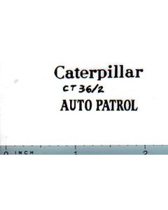 Decal 1/16 Caterpillar Auto Patrol (black)