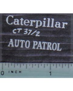 Decal 1/16 Caterpillar Auto Patrol (white)