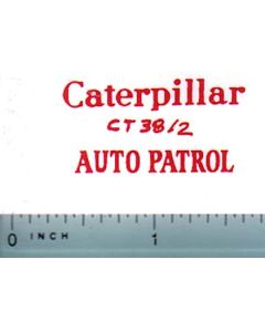 Decal 1/16 Caterpillar Auto Patrol (red)