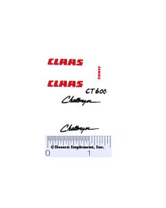 Decal 1/32 Claas Challenger (red & black)