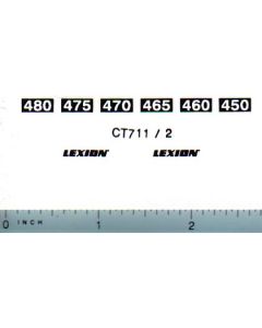 Decal 1/64 Caterpillar/Claas Lexion Model Number Decals