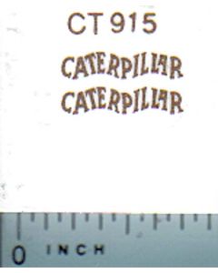 Decal Caterpillar Logo (gold)