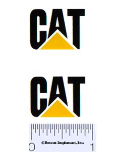 Decal CAT Logo (black, yellow triangle)