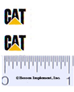 Decal CAT Logo (black, yellow triangle)