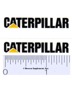 Decal Caterpillar Logo (black, yellow triangle)
