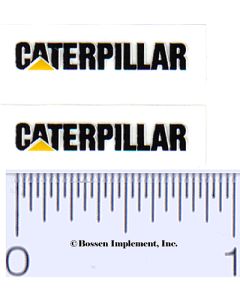 Decal Caterpillar Logo (black, yellow triangle)